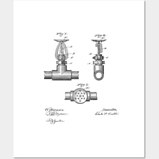 Vintage Patent Hand Drawing Posters and Art